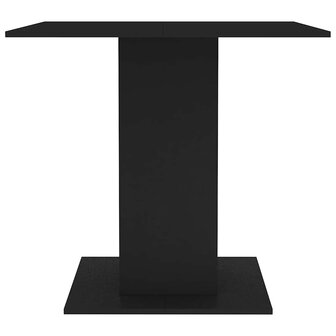Eettafel 80x80x75 cm bewerkt hout zwart 4