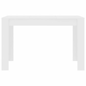 Eettafel 120x60x76 cm bewerkt hout wit 4