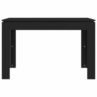 Eettafel 120x60x76 cm bewerkt hout zwart 4