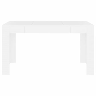 Eettafel 140x74,5x76 cm bewerkt hout wit 3