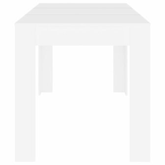 Eettafel 140x74,5x76 cm bewerkt hout wit 4