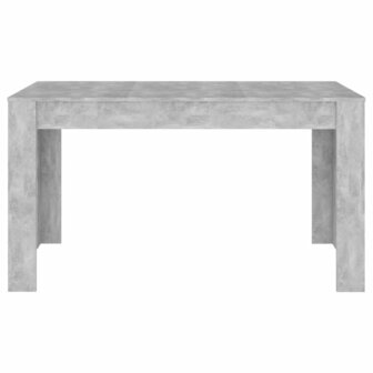 Eettafel 140x74,5x76 cm spaanplaat betongrijs 3