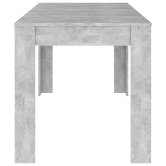 Eettafel 140x74,5x76 cm spaanplaat betongrijs 4