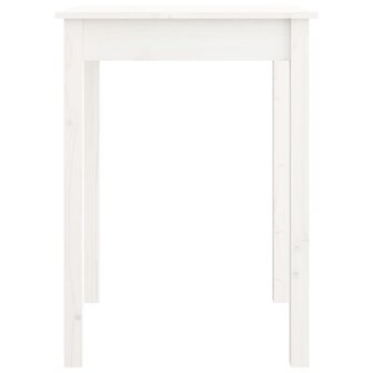 Eettafel 55x55x75 cm massief grenenhout wit 3