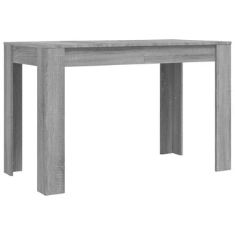 Eettafel 120x60x76 cm bewerkt hout grijs sonoma eikenkleurig 2