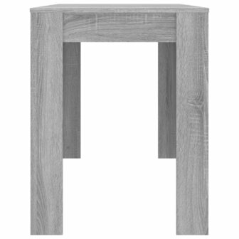 Eettafel 120x60x76 cm bewerkt hout grijs sonoma eikenkleurig 5