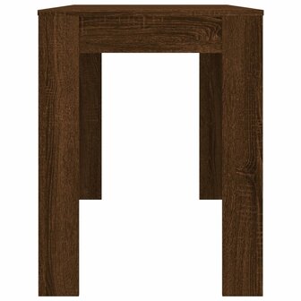Eettafel 120x60x76 cm bewerkt hout bruin eikenkleur 5