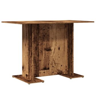 Eettafel 110x60x75 cm bewerkt hout oud houtkleurig 2