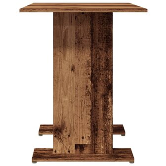 Eettafel 110x60x75 cm bewerkt hout oud houtkleurig 6