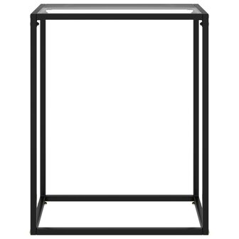 Wandtafel 60x35x75 cm gehard glas transparant 2