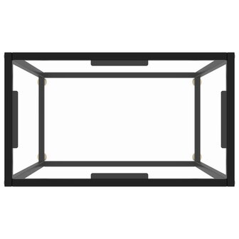 Wandtafel 60x35x75 cm gehard glas transparant 4