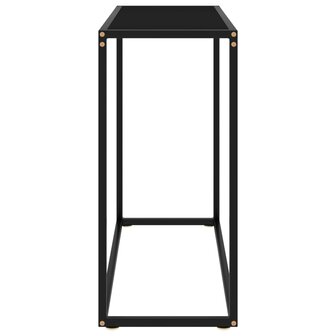 Wandtafel 80x35x75 cm gehard glas zwart 3