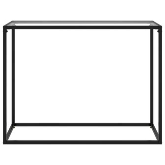 Wandtafel 100x35x75 cm gehard glas transparant 2