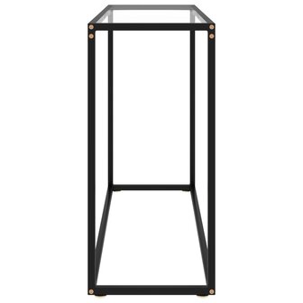 Wandtafel 100x35x75 cm gehard glas transparant 3