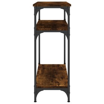 Wandtafel 75x29x75 cm bewerkt hout gerookt eikenkleurig 5