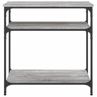 Wandtafel 75x29x75 cm bewerkt hout grijs sonoma eikenkleurig 4