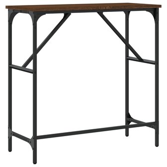 Wandtafel 75x32x75 cm bewerkt hout bruin eikenkleur 6
