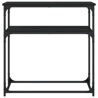 Wandtafel 75x35,5x75 cm bewerkt hout zwart 4