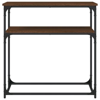 Wandtafel 75x35,5x75 cm bewerkt hout bruin eikenkleur 4
