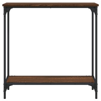 Wandtafel 75x30,5x75 cm bewerkt hout bruin eikenkleur 4