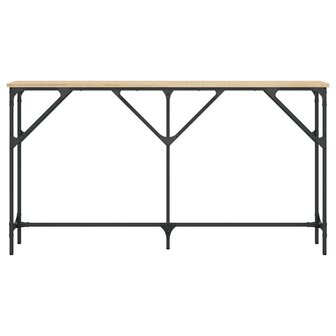 Wandtafel 140x23x75 cm bewerkt hout sonoma eikenkleurig 4