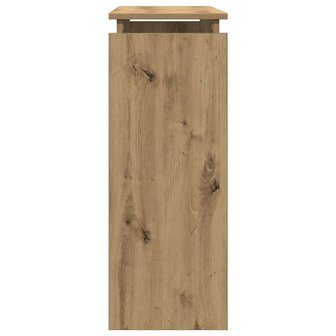 Wandtafel 80x30x80 cm bewerkt hout artisanaal eikenkleurig 5