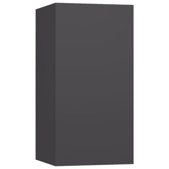 Tv-meubel 30,5x30x60 cm bewerkt hout grijs 2