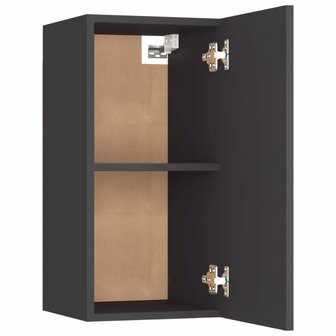 Tv-meubel 30,5x30x60 cm bewerkt hout grijs 5