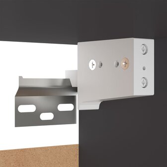 Tv-meubel 30,5x30x60 cm bewerkt hout grijs 7