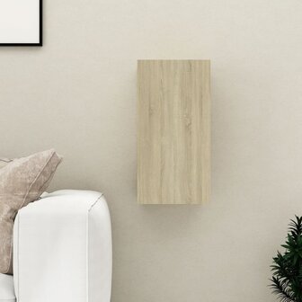 Tv-meubel 30,5x30x60 cm bewerkt hout sonoma eikenkleurig 1