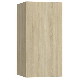 Tv-meubel 30,5x30x60 cm bewerkt hout sonoma eikenkleurig 2