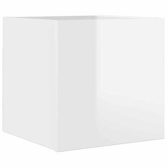 Tv-wandmeubel 30,5x30x30 cm hoogglans wit 2
