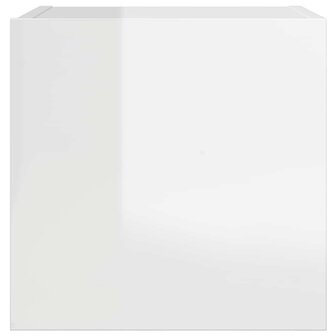 Tv-wandmeubel 30,5x30x30 cm hoogglans wit 4
