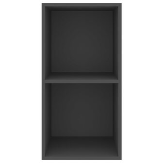 Tv-wandmeubel 37x37x72 cm bewerkt hout grijs 4