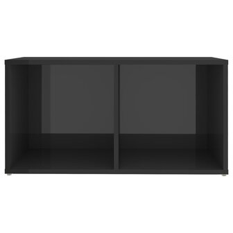 Tv-meubel 72x35x36,5 cm bewerkt hout hoogglans grijs 5