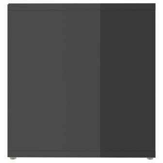 Tv-meubel 72x35x36,5 cm bewerkt hout hoogglans grijs 6