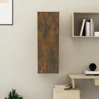 Tv-meubel 30,5x30x90 cm bewerkt hout gerookt eikenkleur 1