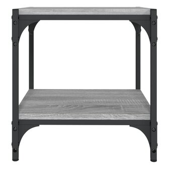 Tv-meubel 40x33x41 cm bewerkt hout en staal grijs sonoma eiken 5