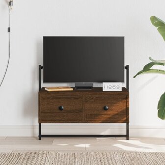 Tv-meubel wandgemonteerd 60,5x30x51 cm hout bruin eikenkleur 1