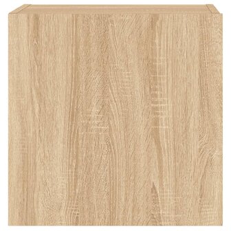 Tv-wandmeubel 40,5x30x40 cm bewerkt hout sonoma eikenkleurig 7
