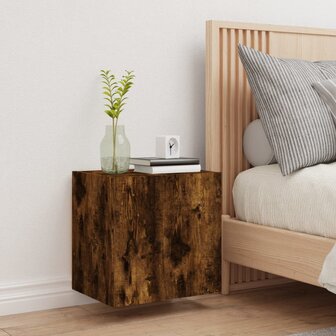 Tv-wandmeubel 40,5x30x40 cm bewerkt hout gerookt eikenkleurig 3