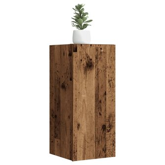 Tv-meubel 30,5x30x60 cm bewerkt hout oud houtkleurig 1