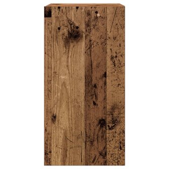 Tv-meubel 30,5x30x60 cm bewerkt hout oud houtkleurig 4