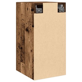 Tv-meubel 30,5x30x60 cm bewerkt hout oud houtkleurig 6