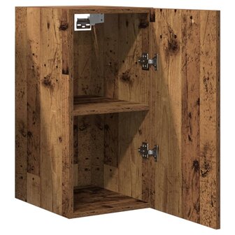 Tv-meubel 30,5x30x60 cm bewerkt hout oud houtkleurig 7
