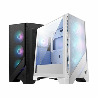 ATX Semi-toren BehuizingMSI MAG FORGE 320R AIRFLOW WHITE Wit 1