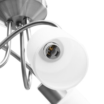 Plafondlamp met keramieke cilindervormige kappen 3xE14 wit 7