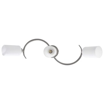 Plafondlamp met keramieke cilindervormige kappen 3xE14 wit 5