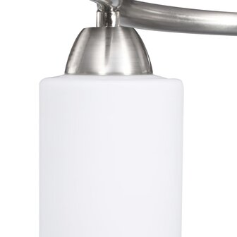 Plafondlamp met keramieke cilindervormige kappen 3xE14 wit 8