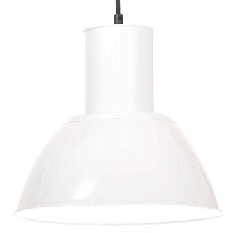 Hanglamp rond 25 W E27 28,5 cm wit 1